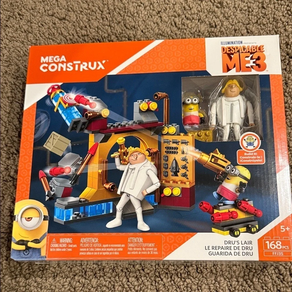 Mega Construx Despicable me 3 Dru’s Lair set FFJ35 168 pieces new in sealed box